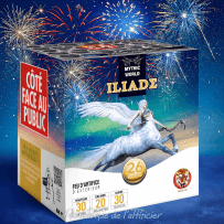 Compact ILIADE – 26 Coups Bombettes et Comètes Multicolores - La Boutique De L'artificier