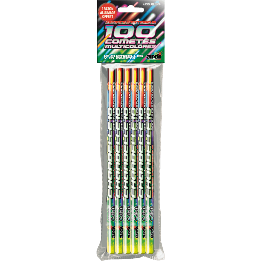 SÉLECTION DE 10 CHANDELLES 10 EFFETS - La Boutique De L'artificier