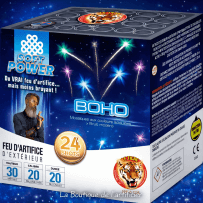 Compact SOFT BOHO – 24 Coups Effets Mosaïque Colorés Acidulés - La Boutique De L'artificier