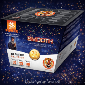 Compact SOFT SMOOTH – 70 Coups Étoiles Multicolores Aériennes - La Boutique De L'artificier