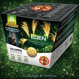 Compact SOFT EDEN – 70 Coups Effets Éventail Queue de Cheval - La Boutique De L'artificier