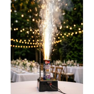 Jet de Scène 3 Mètres 30 Secondes Or & Argent – Effet Double Étincelles - La Boutique De L'artificier