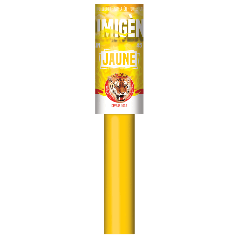 Fumigène à Main Jaune – Fumée Intense et Lumineuse - La Boutique De L'artificier