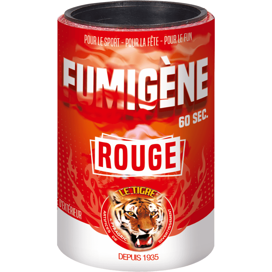 Fumigène Rouge en Pot 60 Secondes – Fumée Rouge Intense au Sol - La Boutique De L'artificier