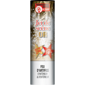 Jet de Scène Or 2 Mètres 30 Secondes – Fontaine Scénique Effet Spectaculaire - La Boutique De L'artificier