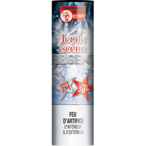 Jet de Scène Argent 2 Mètres 30 Secondes – Fontaine Scénique Effet Argenté - La Boutique De L'artificier