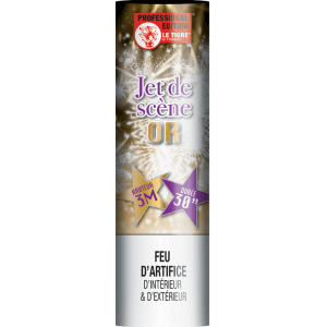 Jet de Scène Or 3 Mètres 30 Secondes – Fontaine Scénique Haute Intensité - La Boutique De L'artificier