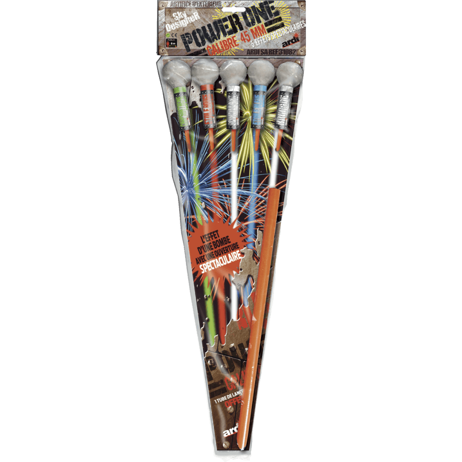 5 Fusées Canon Ball Power One - La Boutique De L'artificier