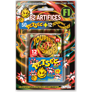 CARTE DE 50 PETSEC ET 12 TOUPIES - La Boutique De L'artificier