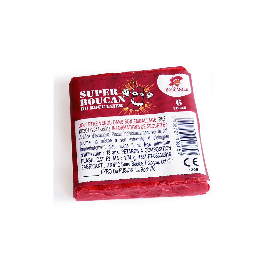 6 PETARDS SUPER BOUCAN - La Boutique De L'artificier