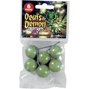 6 OEUFS DE BOULET CREPITANT - La Boutique De L'artificier