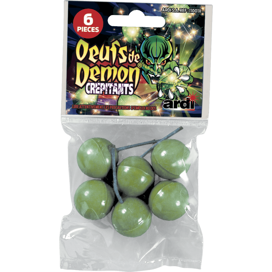 6 OEUFS DE BOULET CREPITANT - La Boutique De L'artificier