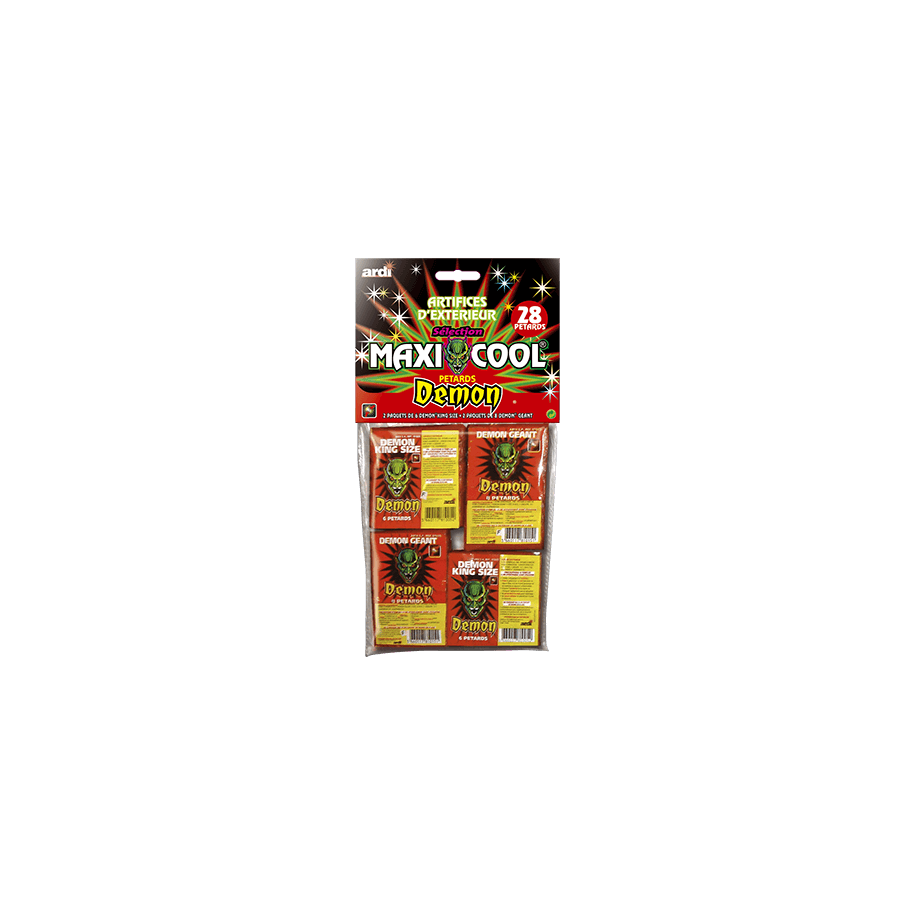 SÉLECTION DE PÉTARDS DÉMON MAXICOOL - La Boutique De L'artificier