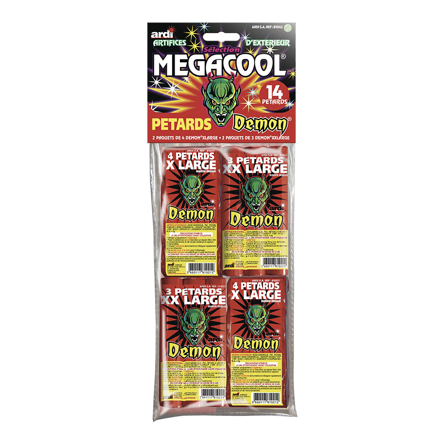 SÉLECTION DE PÉTARDS DÉMON MEGACOOL - La Boutique De L'artificier