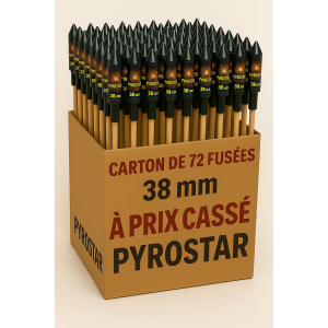 Panaché de 72 Fusées de 38mm - La Boutique De L'artificier