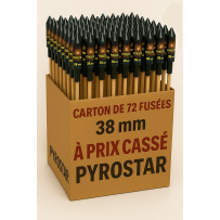 Panaché de 72 Fusées de 38mm - La Boutique De L'artificier