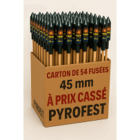 Panaché de 54 Fusées de 45 mm - La Boutique De L'artificier