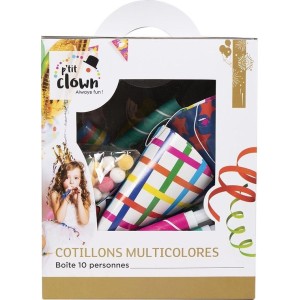 Kit cotillons boîte 10 personnes - multicolore - La Boutique De L'artificier