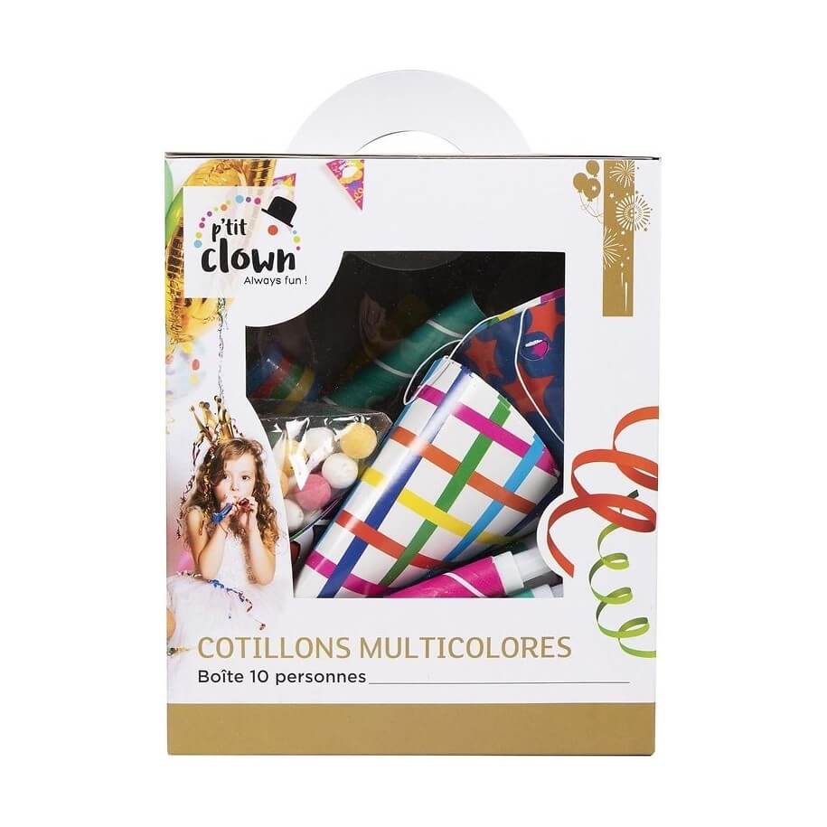 Kit cotillons boîte 10 personnes - multicolore - La Boutique De L'artificier