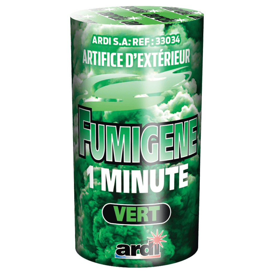 POTS FUMIGÈNE 1MN VERT - La Boutique De L'artificier