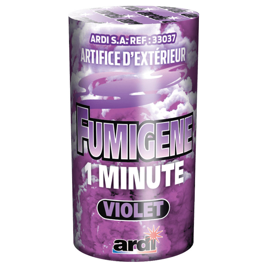 POTS FUMIGÈNE 1MN VIOLET - La Boutique De L'artificier