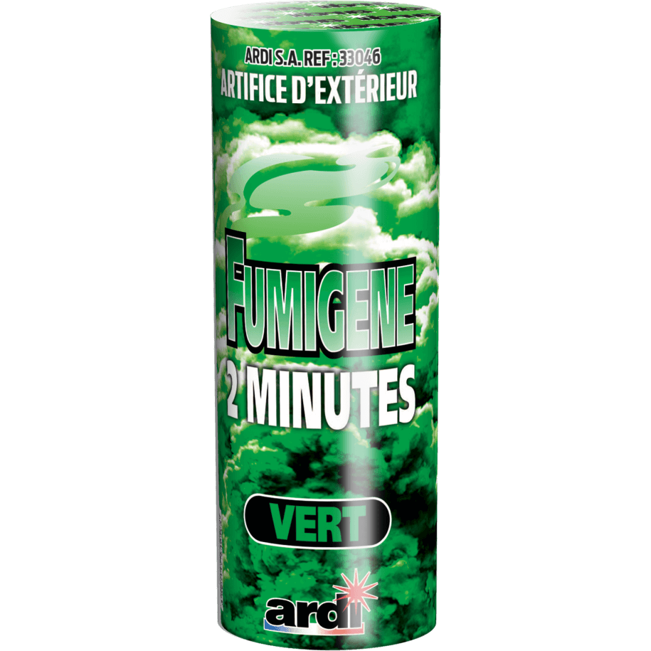 POTS FUMIGÈNE 2MN VERT - La Boutique De L'artificier