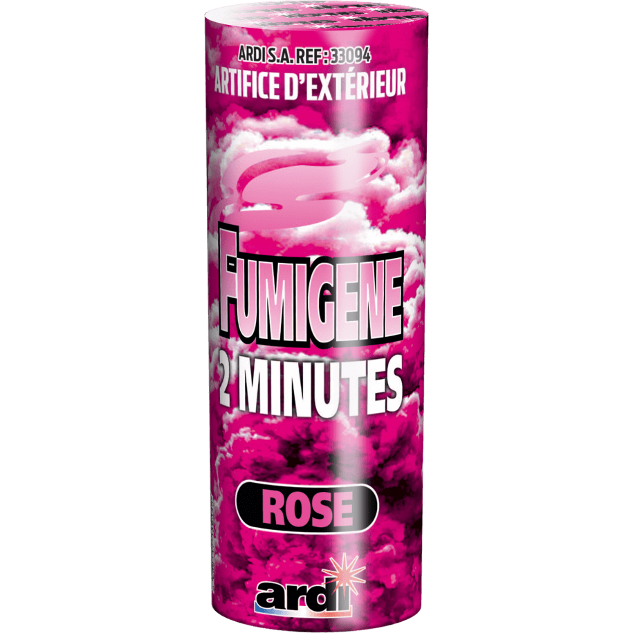 POTS FUMIGÈNE 2MN ROSE - La Boutique De L'artificier