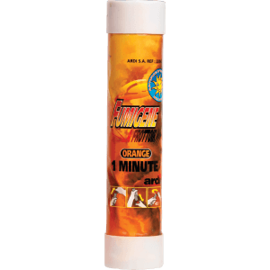 TUBE FUMIGÈNE À FROTTOIR 1MN ORANGE - La Boutique De L'artificier