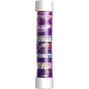 TUBE FUMIGÈNE À FROTTOIR 1MN VIOLET - La Boutique De L'artificier