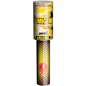 FUMIGÈNE À MAIN JAUNE 45sec - La Boutique De L'artificier
