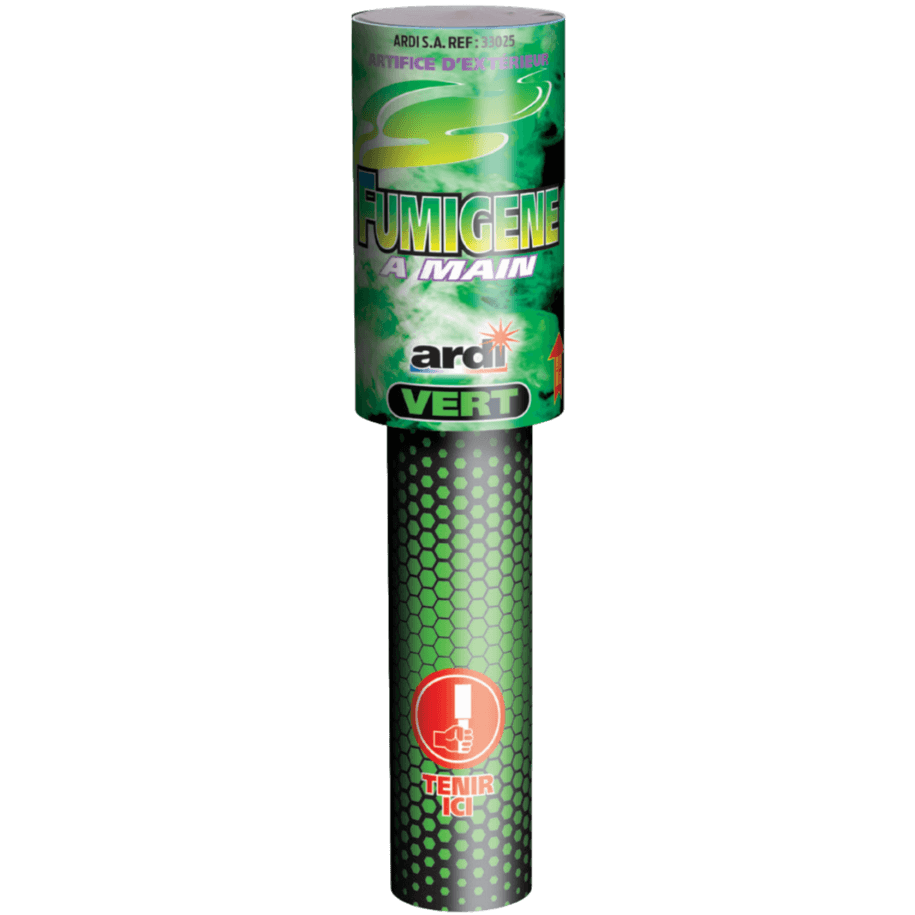 FUMIGÈNE À MAIN VERT 45sec - La Boutique De L'artificier
