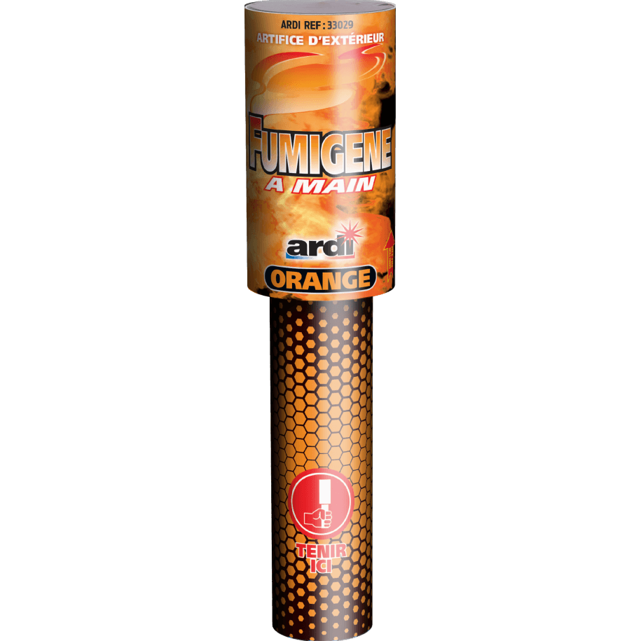 FUMIGÈNE À MAIN ORANGE 45sec - La Boutique De L'artificier