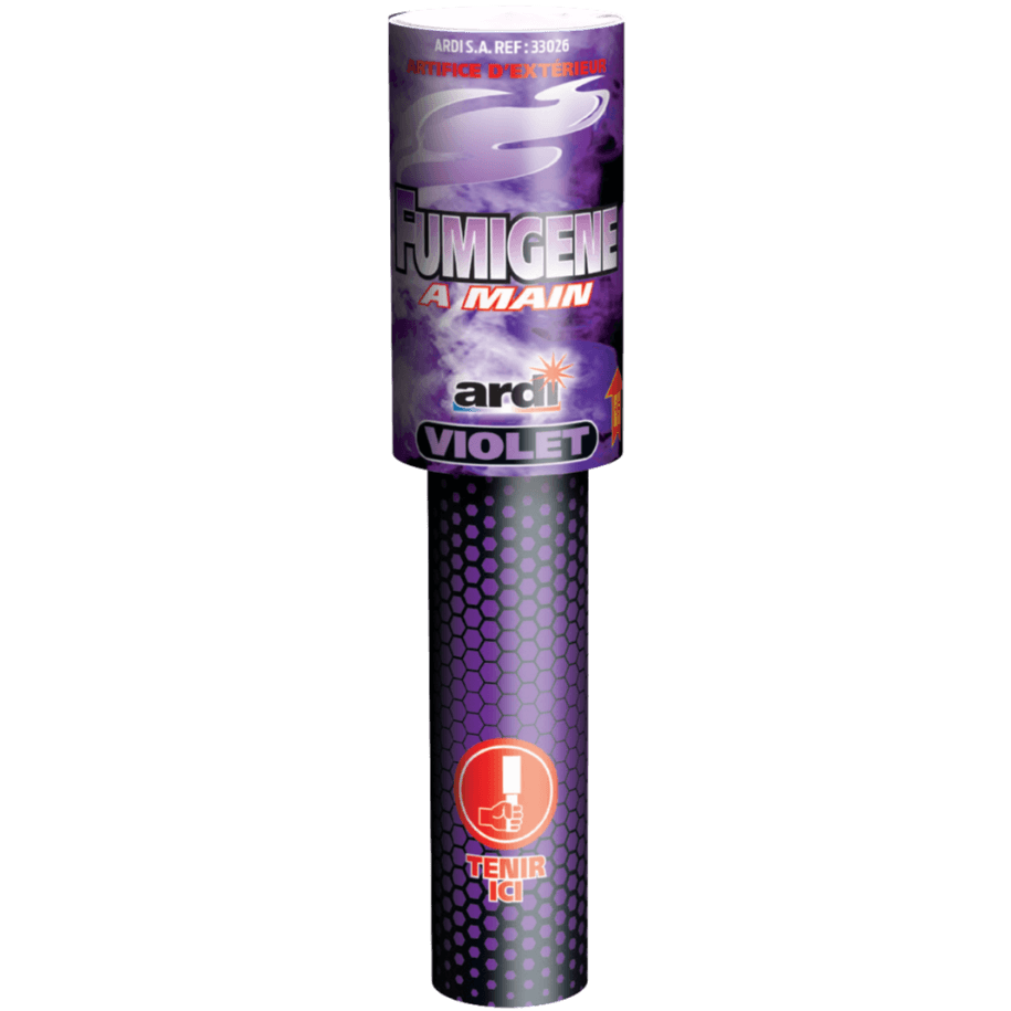 FUMIGÈNE À MAIN VIOLET 45sec - La Boutique De L'artificier