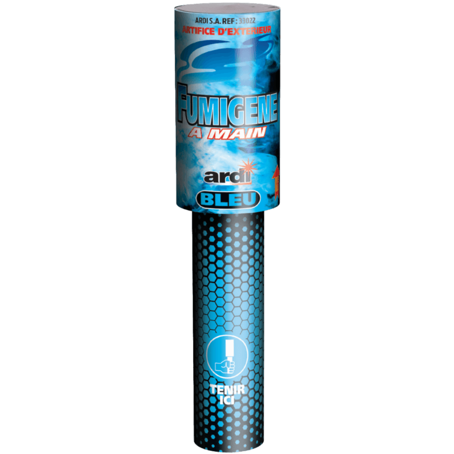 FUMIGÈNE À MAIN BLEU 45sec - La Boutique De L'artificier
