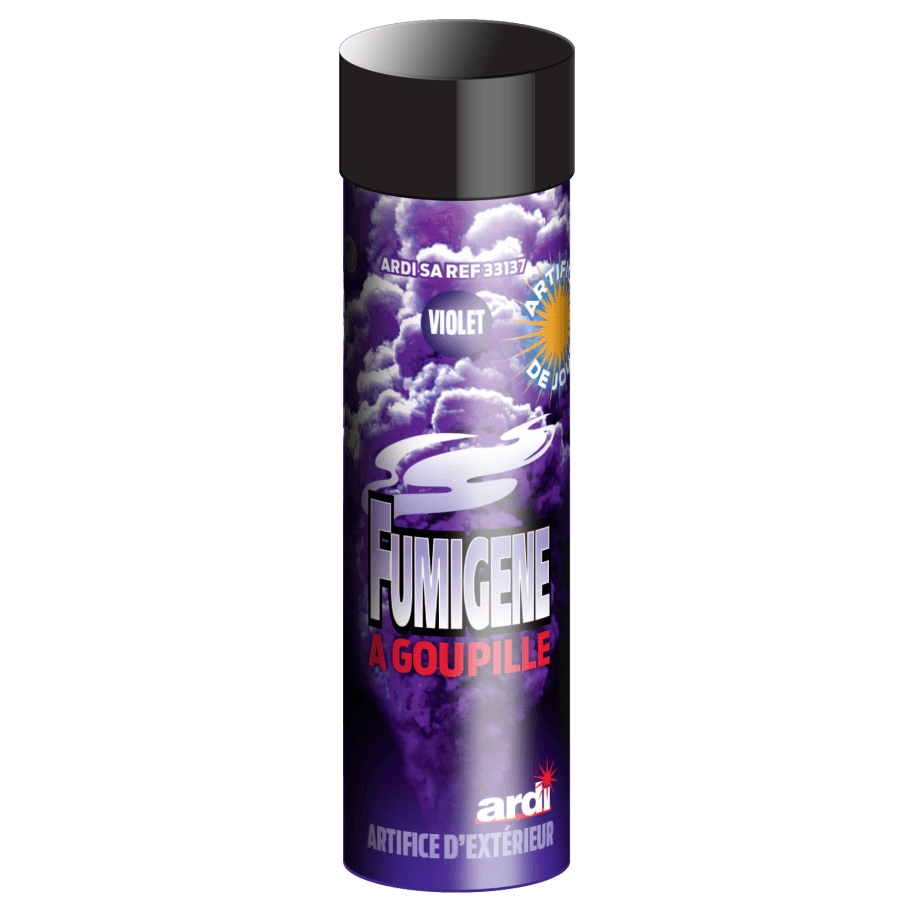 FUMIGÈNE À GOUPILLE 1 MN VIOLET - La Boutique De L'artificier