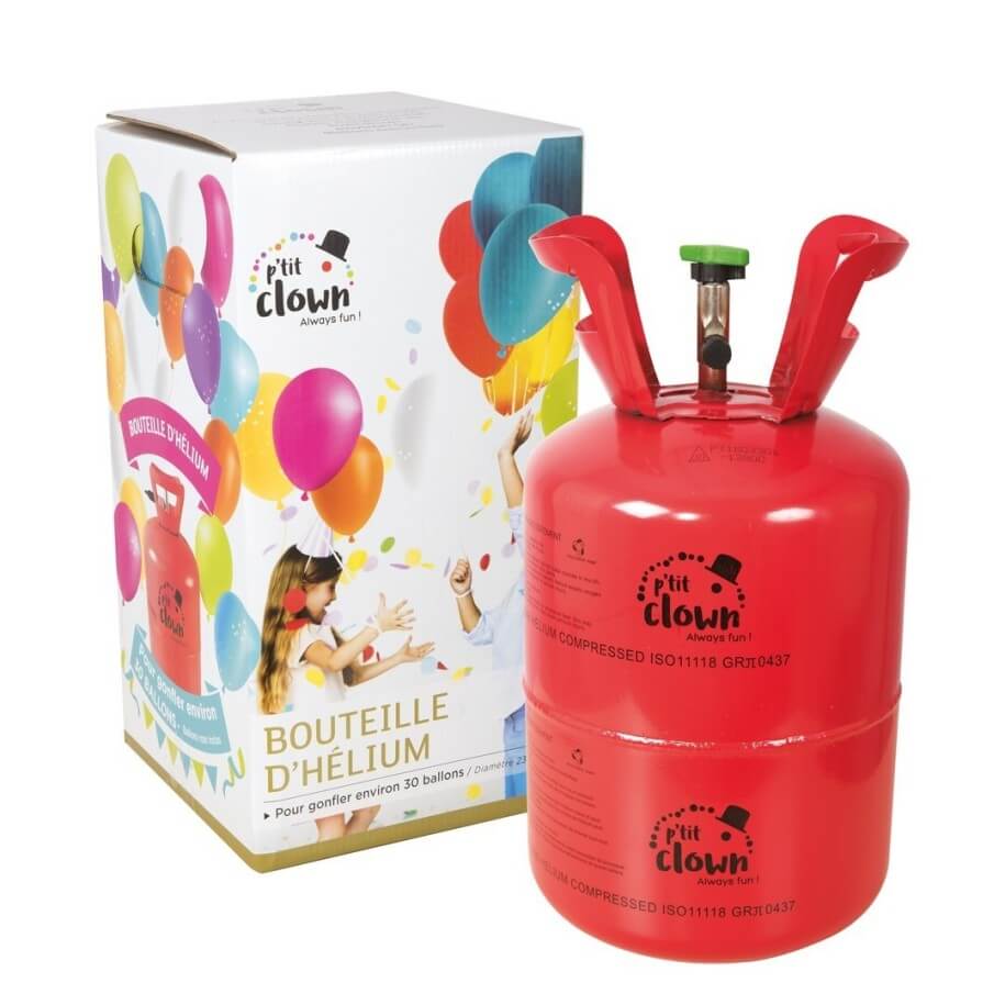 Bouteille d’hélium jetable – 30 ballons – 0,2 m³ - La Boutique De L'artificier