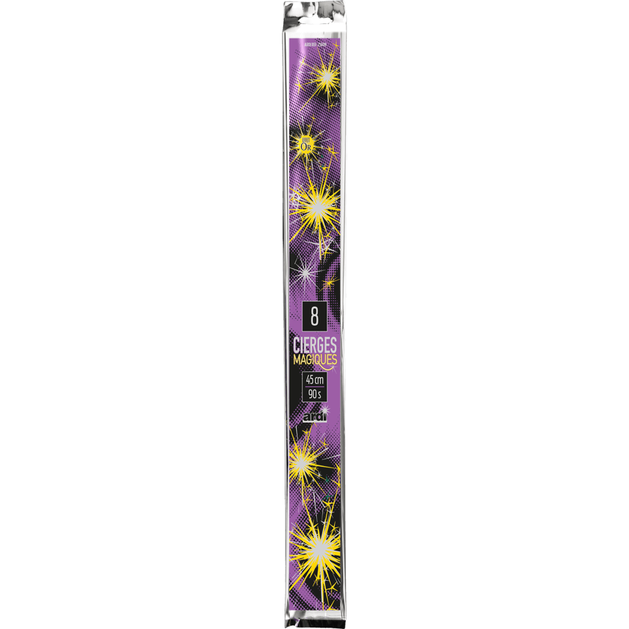 8 CIERGES MAGIQUES 45CM - La Boutique De L'artificier
