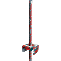 TORCHE À MAIN SCHUSS ROUGE 10MN AVEC FROTTOIR - La Boutique De L'artificier