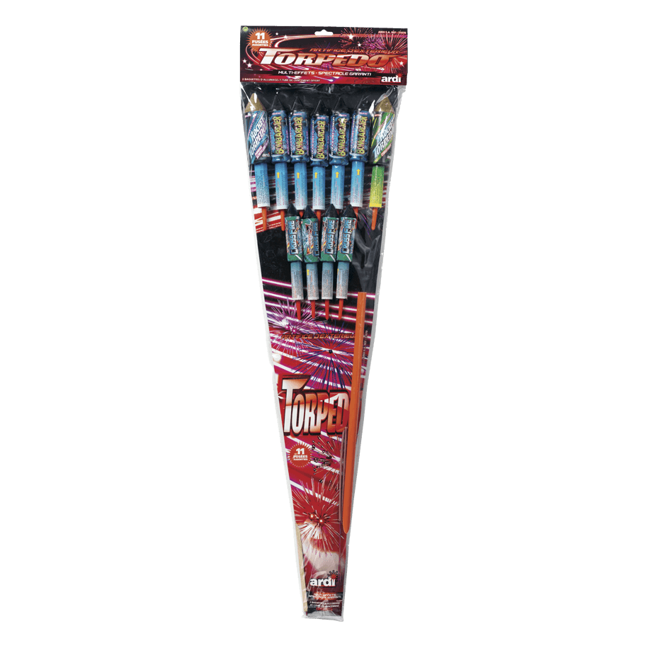 SACHET DE 11 FUSÉES TORPEDO - La Boutique De L'artificier