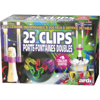 25 CLIPS DOUBLES CLIP AND DRINK - La Boutique De L'artificier