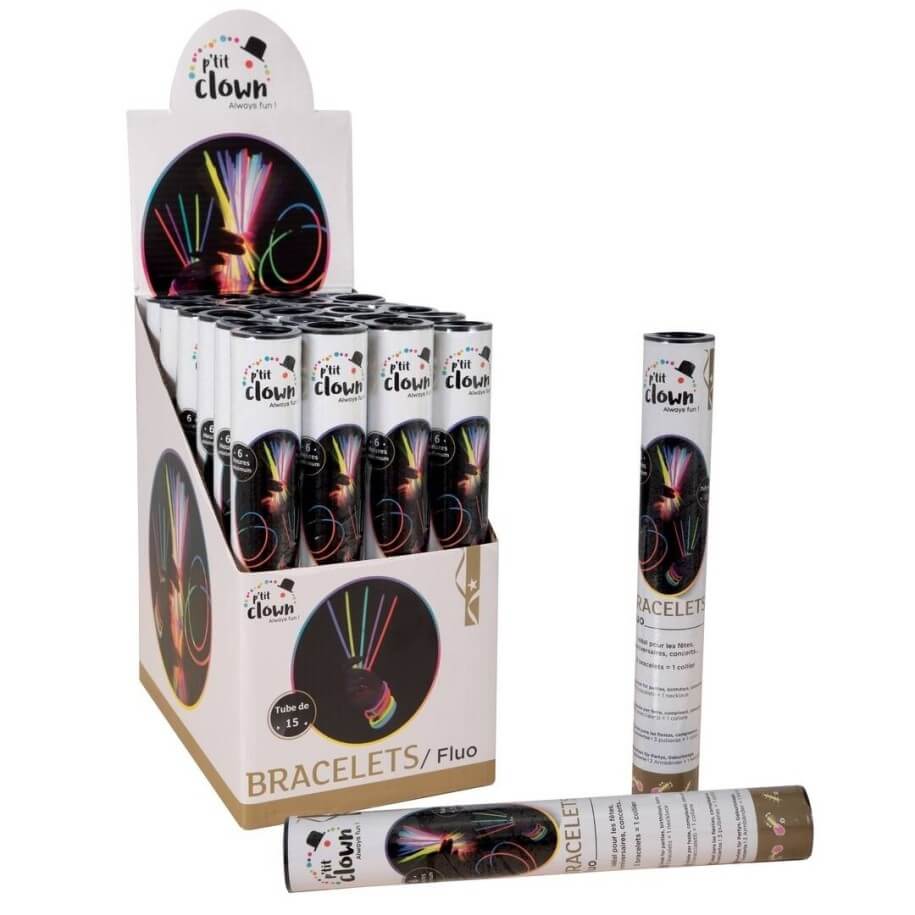 Bracelets fluorescents - lot de 15 - La Boutique De L'artificier