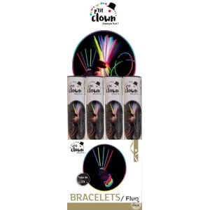 Bracelets fluorescents - lot de 15 - La Boutique De L'artificier