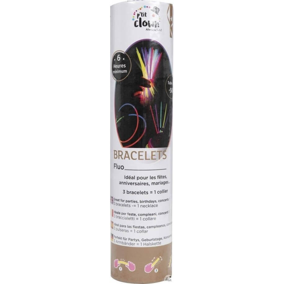 50 Bracelets fluorescents - La Boutique De L'artificier