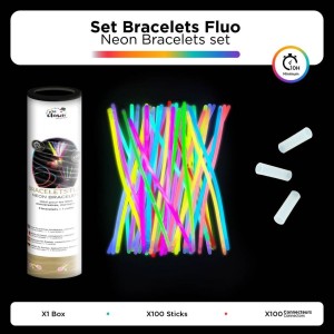 100 Bracelets fluorescents - La Boutique De L'artificier