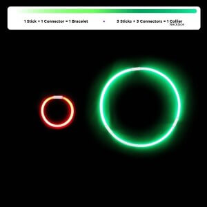 100 Bracelets fluorescents - La Boutique De L'artificier