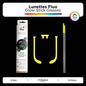 Lunettes fluorescentes – Paire de lunettes fluo pour soirée - La Boutique De L'artificier