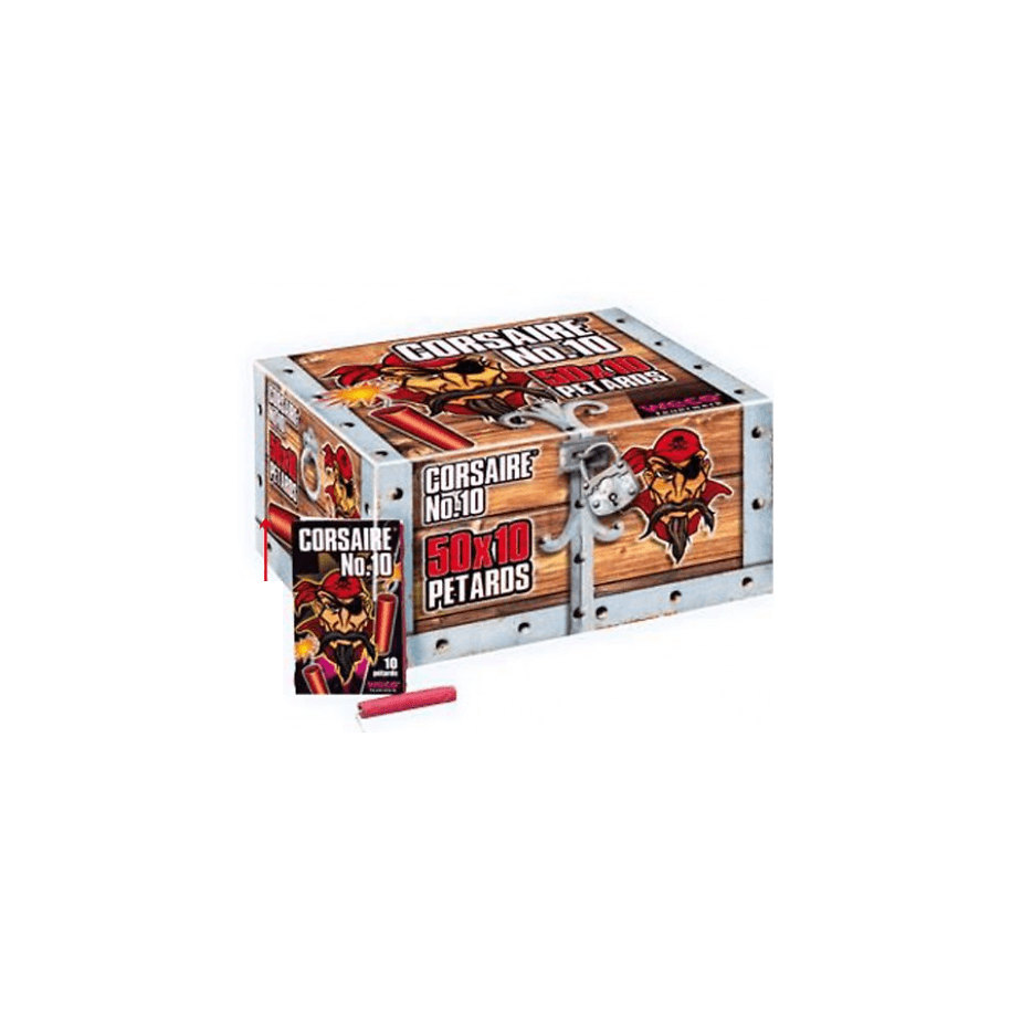 CORSAIRE N°10 - LE PAQUET DE 10 PÉTARDS - La Boutique De L'artificier