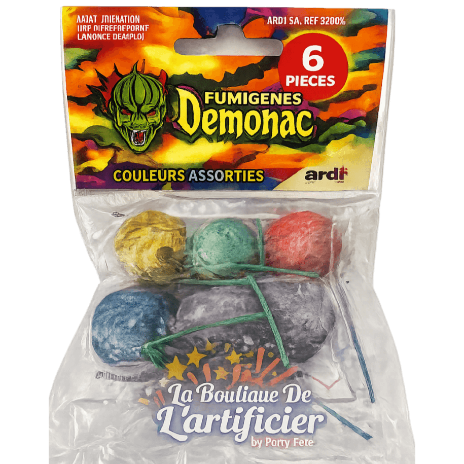 6 FUMIGÈNES DÉMONIAC - La Boutique De L'artificier