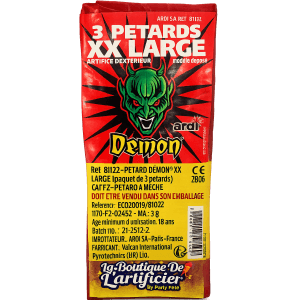 3 PETARDS DEMON XXL - La Boutique De L'artificier