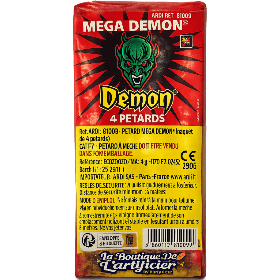 4 PETARDS MÉGA DÉMON BISON 4 - La Boutique De L'artificier